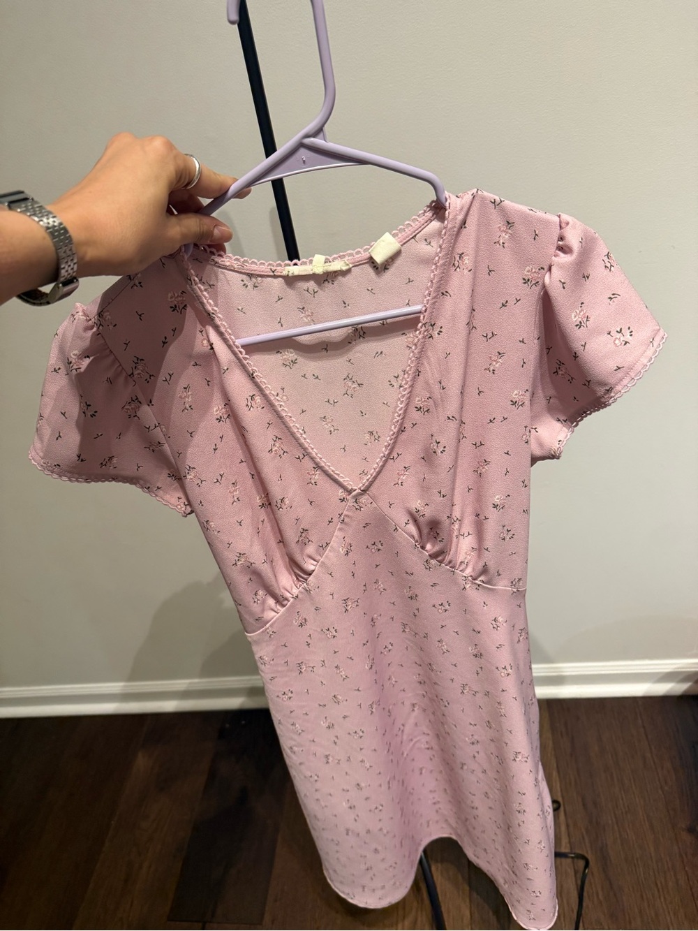 Lucky Brand Pink Floral Mini Dress